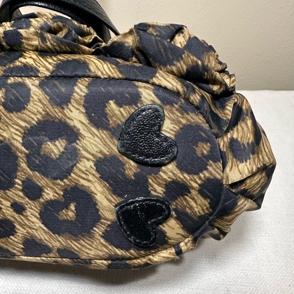Brighton Jill Boutique Leopard Print Rosette Shoulder Bag with Leather Trim - Picture 5 of 8
